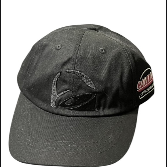 Black Cantina Taco Bell Baseball Cap 100% Cotton - Picture 2 of 4